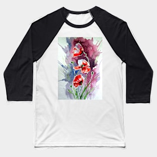 Three poppies II Baseball T-Shirt